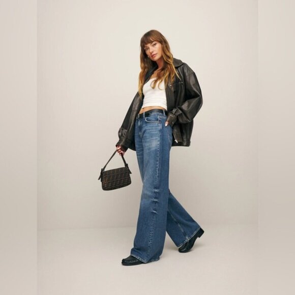 REFORMATION Cary Low Rise Slouchy Wide Leg Jeans – 31", BNWTs! - Picture 7 of 16